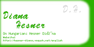 diana hesner business card